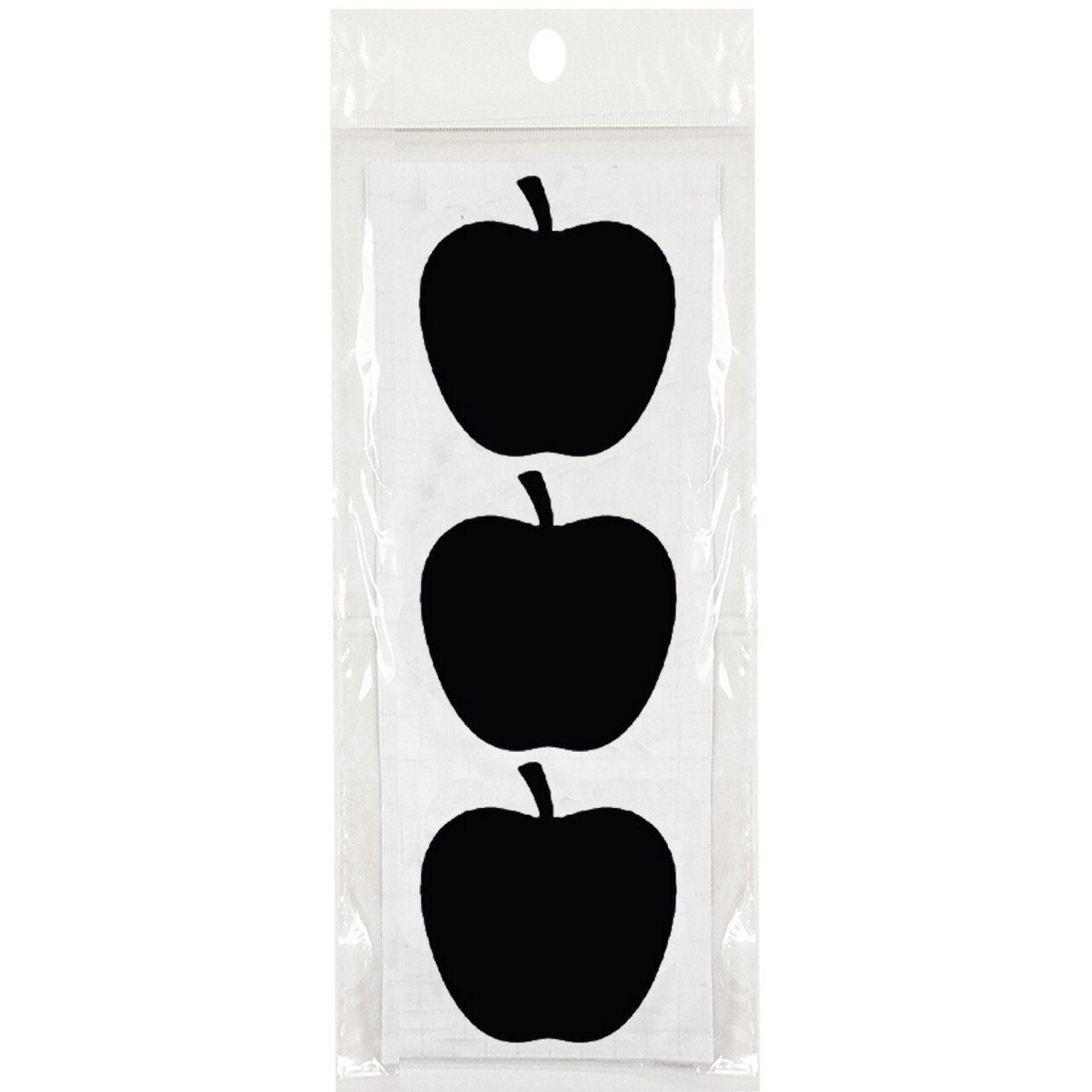 Wrapables Set of 30 Chalkboard Labels / Chalkboard Stickers, 2.6" x 2.5" Apple